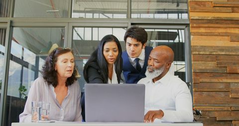 Diverse Business Team Collaborating on Project at Office - Download Free Stock Images Pikwizard.com