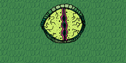 transparent lizard eye with green pattern illustration - Download Free Stock Videos Pikwizard.com
