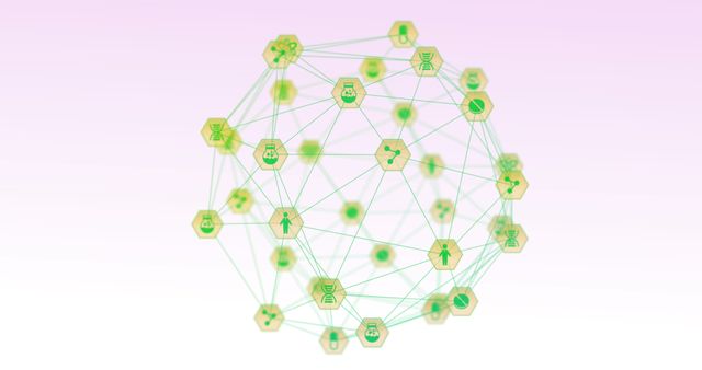 Image of network of connections over white background. global business, finance and connections concept digitally generated image.