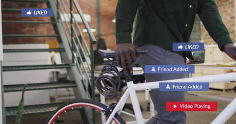 Digital Social Interaction and Mobility Concept with Bike
