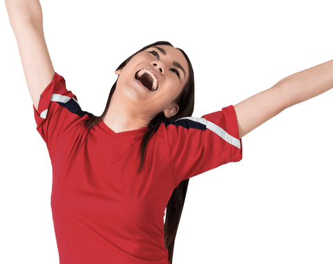 Excited Transparent Asian Football Fan Trophy Celebration - Download Free Stock Videos Pikwizard.com