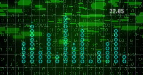 Digital Data Processing with Binary Code and Green Numbers - Download Free Stock Images Pikwizard.com