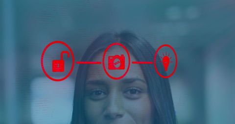 Clever business innovation concept with smiling professional