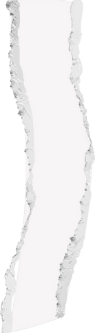 Transparent jagged torn paper strip with ragged edges