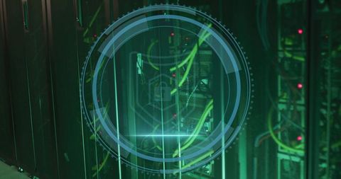 Cybersecurity Network Servers with Digital Lock Interface