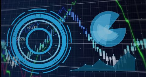 Digital Interface and Global Networks Over Financial Charts - Download Free Stock Images Pikwizard.com