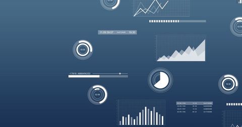 Digital Financial Data Processing Conceptual Background - Download Free Stock Images Pikwizard.com
