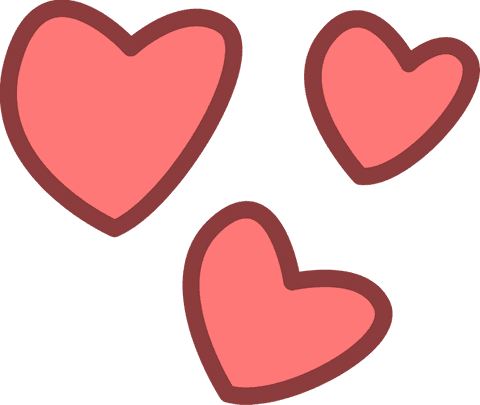 Floating Coral Hearts on Transparent Background - Download Free Stock Videos Pikwizard.com