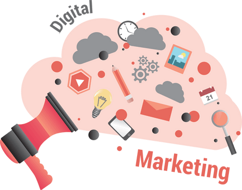 Transparent Digital Marketing Concept Design Illustration - Download Free Stock Videos Pikwizard.com