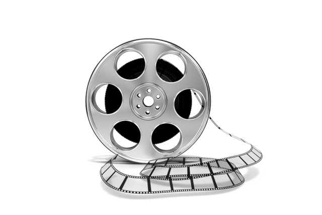 Close-Up Transparent Film Reel with Black Background Transparent PNG - Download Free Stock Videos Pikwizard.com