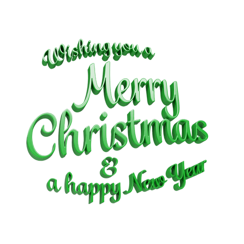 Merry Christmas and Happy New Year Transparent Digital Illustration - Download Free Stock Videos Pikwizard.com