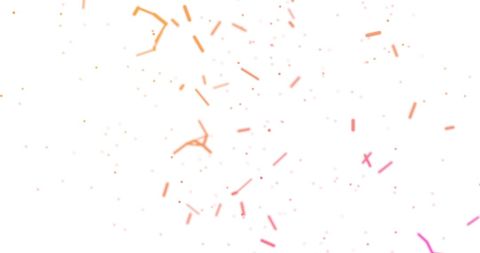 Abstract Neon Connections on White Background