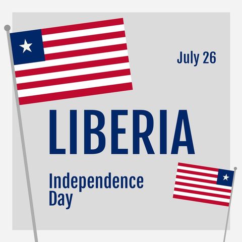 Liberia Independence Day Celebration with Flags