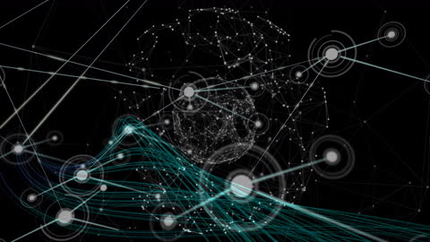 Futuristic Network Connections with Digital Globes