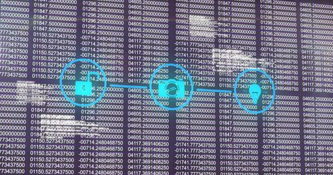 Cybersecurity Icons Overlay on Data Network Concept - Download Free Stock Images Pikwizard.com