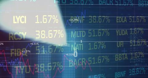 Dynamic Stock Market and Financial Data Visualization - Download Free Stock Images Pikwizard.com