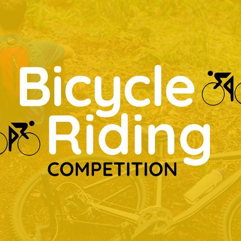 Bicycle Riding Competition Event Promotional Design - Download Free Stock Templates Pikwizard.com