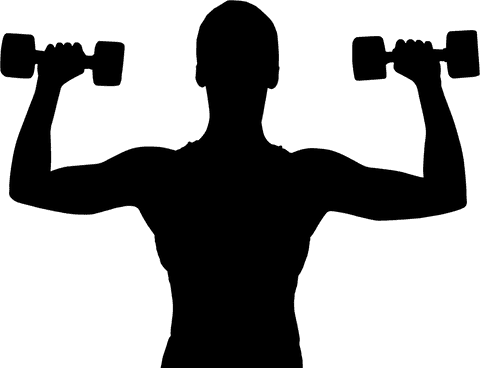 transparent silhouette of woman exercising with dumbbells - Download Free Stock Videos Pikwizard.com