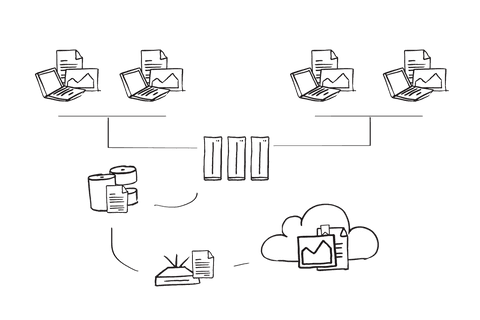 digital cloud computing network icon on transparent background - Download Free Stock Videos Pikwizard.com