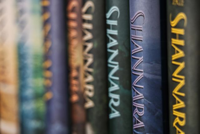 Close-Up of Shannara Book Series on Shelf - Download Free Stock Images Pikwizard.com