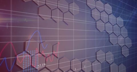 Abstract Data Visualization with Hexagons - Download Free Stock Images Pikwizard.com