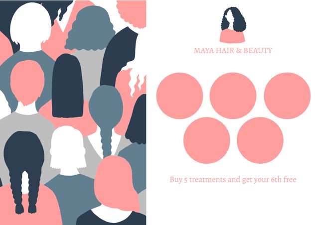 Hair Salon Loyalty Card Diverse Hairstyles Offer - Download Free Stock Videos Pikwizard.com