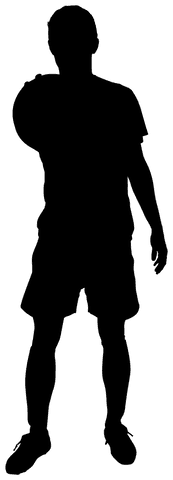 Athletic Silhouette Reaching Hand on Transparent Background - Download Free Stock Videos Pikwizard.com