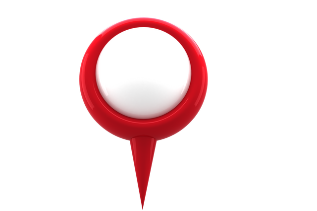 3D Red Navigation Pointer Pin on Transparent Background - Download Free Stock Videos Pikwizard.com