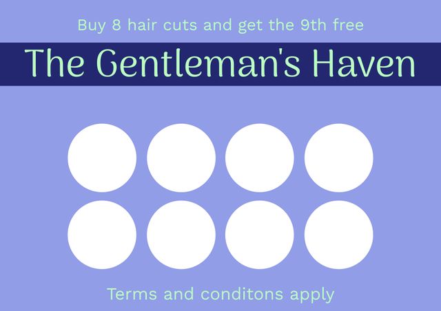 Loyalty Card for The Gentleman's Haven with Special Offer - Download Free Stock Videos Pikwizard.com