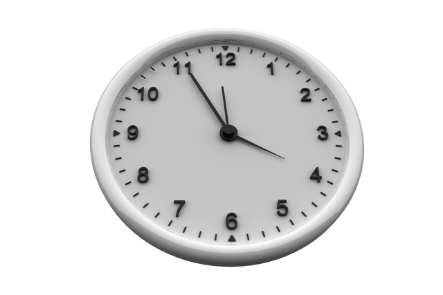 White Round Wall Clock Transparent Background 3D Render - Download Free Stock Videos Pikwizard.com