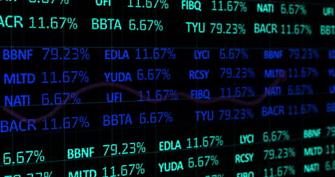 Animated Digital Data on Black Background