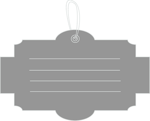 vintage gray gift tag with string on transparent background - Download Free Stock Videos Pikwizard.com