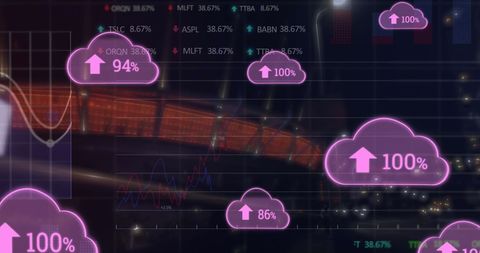 Digital Data Processing Over a Stadium Background - Download Free Stock Images Pikwizard.com