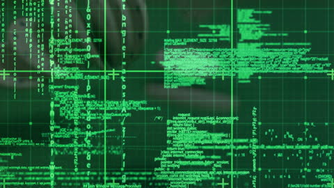 Digital Data Overlay on Casino Chips Illustrating Financial Transactions