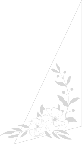 Transparent Minimalist Geometric Floral Design