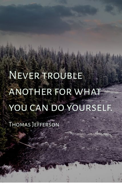 Inspiring Thomas Jefferson Quote with Calm River and Forest Background - Download Free Stock Templates Pikwizard.com