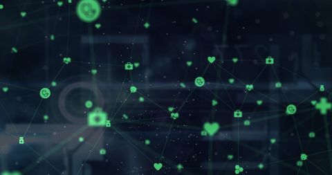 Medical Network Interface with Digital Data Visualization - Download Free Stock Images Pikwizard.com