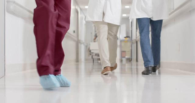 Doctors Walking in Hospital Hallway for Medical Concept - Download Free Stock Images Pikwizard.com