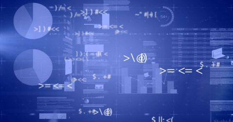 Digital Data Processing Interface with Charts and Graphs - Download Free Stock Images Pikwizard.com