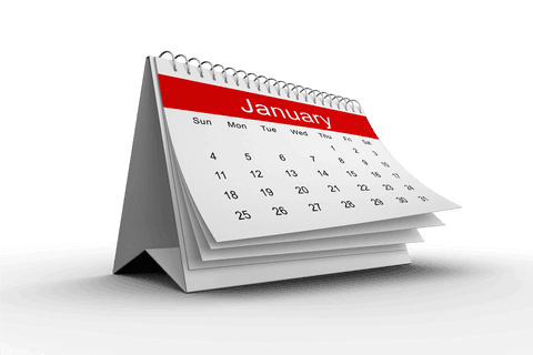 transparent spiral calendar showing january month - Download Free Stock Videos Pikwizard.com