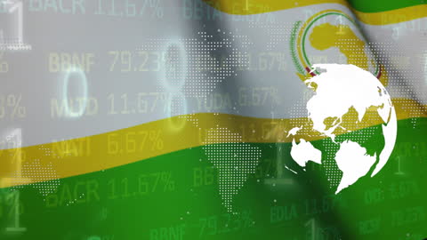 Global Finance Animation with Rotating Data-Driven Globes