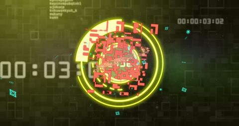 Futuristic Scope Scanning with Data Code Overlay - Download Free Stock Images Pikwizard.com