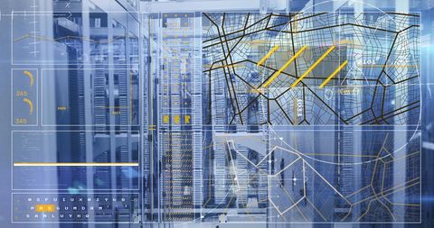 Innovative Data Processing in a Server Room - Download Free Stock Images Pikwizard.com