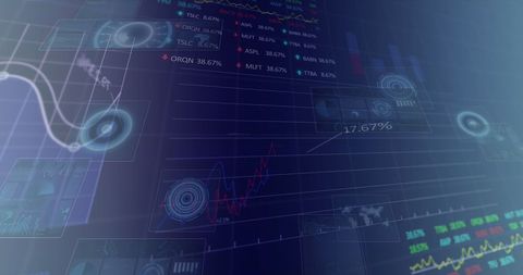 Futuristic Holographic Financial Technology - Download Free Stock Images Pikwizard.com