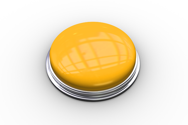 Bright Glossy Yellow Push Button on Transparent Background - Download Free Stock Videos Pikwizard.com