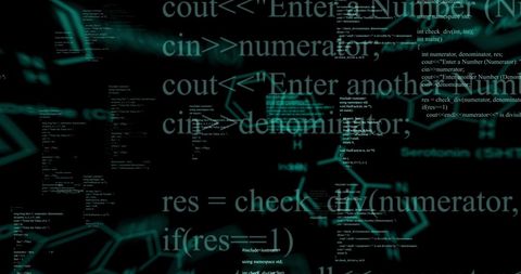 Abstract Code with Digital Patterns on Black Background - Download Free Stock Images Pikwizard.com