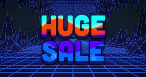 Vibrant Huge Sale Digital Terrain Promotion