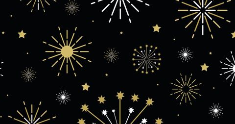 Festive Fireworks Pattern on Black Background for Celebrations - Download Free Stock Images Pikwizard.com