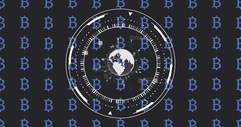 Global Financial Data Visualization with Bitcoin Symbols