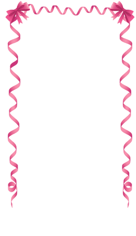 pink curled ribbon frame with bows on transparent background - Download Free Stock Videos Pikwizard.com